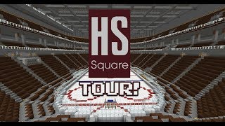 Minecraft Hockey Rink Tour HS Square [upl. by Nyret]