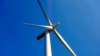 Wind turbine start up long Siemens Bonus turbine Westmill Wind Farm 20 3 2011AVI [upl. by Kotick]