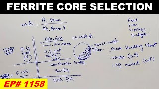 1158 Ferrite core selection to design SMPS transformer [upl. by Arst]