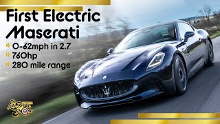 Is Maseratis first EV the best looking electric car yet New GranTurismo Folgore review [upl. by Whelan715]