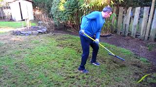 Seattle Thatching Lawn Rake Demonstration [upl. by Chon]