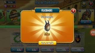 Isla de gladiadores Monstruos mercurius y Atlas en Monster Legends [upl. by Brewer752]