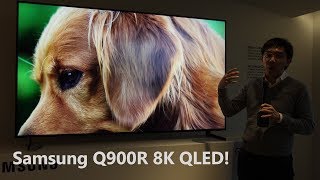 Samsung Q900R 8K QLED TV HandsOn First Look [upl. by Fachini]