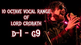 The 10 Octave Vocal Range of Lord Crobath [upl. by Giselbert]