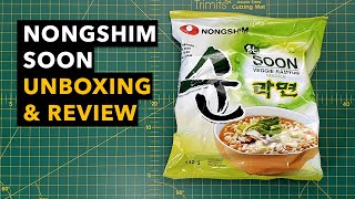 Ramen Review Nongshim Soon 🌱 VEGAN NOODLE  Is it spicy [upl. by Saxen]