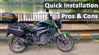 Rynox Nomad Saddle Bag Review  Best Saddle Bag For Bajaj Dominar 400 [upl. by Silvestro]