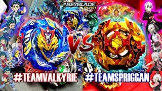 GENERATIONS BATTLE ALL VALKYRIESVALTRYEK VS ALL SPRIGGANSSPRYZEN TURBO SUPERZ ベイブレードバースト超Z [upl. by Rosenquist]