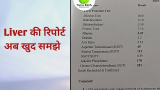 LFT results explained  LFT report in hindi  LFT report kaise dekhe [upl. by Redmer]