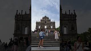 Wall Street of St Paul Church 2 gems macau travel tourist [upl. by Allemrac509]