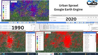 How to make Urban Sprawl Map 1990  2023  Urban Growth  Urban Sprawl Map  Google Earth Engine [upl. by Jewel]