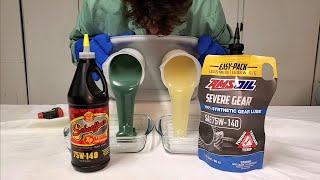 Schaeffers XP vs AMSOIL Severe Gear 75W140 Cold Flow Test [upl. by Mariandi]