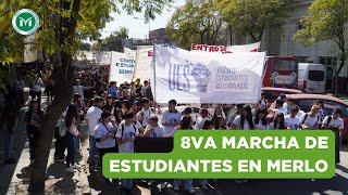 8va MARCHA de ESTUDIANTES en MERLO [upl. by Notnroht]