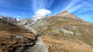 Matterhorn HD  Whole trail to hut at the Matterhorn Schwarzsee to Hoernlihuette [upl. by Ardnohsed]