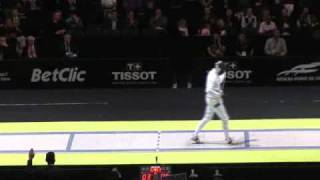 Gold for Nikolai Novosjolov EST at the 2010 World Fencing Championships [upl. by Neelrak]