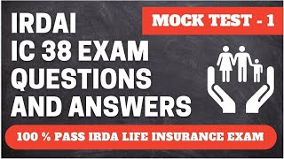 IRDA Exam Questions and Answers  1  IRDA Exam Preparation [upl. by Ciprian]