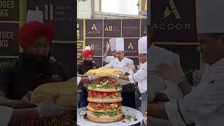 Huge Burger World Record For School Children food bigburger burger foodie [upl. by Dragoon721]