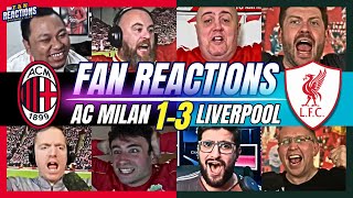 LIVERPOOL FANS REACTION TO AC MILAN 13 LIVERPOOL  CHAMPIONS LEAGUE [upl. by Wahkuna]