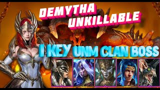 1 key Unkillable Team UNM  DemythaKhatun Seeker Riho Ninja Raid Shadow Legends [upl. by Nosaj688]