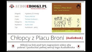 CHŁOPCY Z PLACY BRONI  AUDIOBOOK MP3  Lektura Szkolna do słuchania  POBIERZ Ferenc Molnar [upl. by Loise703]