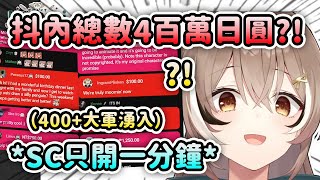 Mumei只開啟1分鐘的SC卻收到了總數約4百萬日圓的抖內 太神了吧【Nanashi Mumei】【Hololive 中文】 [upl. by Helene]