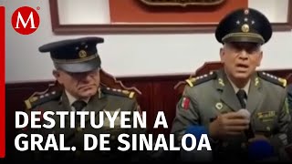 Sheinbaum destituye al general Leana Ojeda entre crisis de seguridad en Sinaloa [upl. by Werbel]