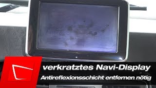 Navi Display Kratzer entfernen  Antireflexionsschicht entfernen nötig  Mercedes GKlasse [upl. by Anita]