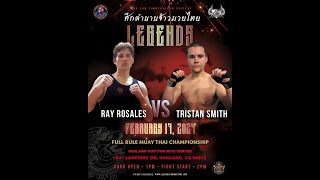 Tristan Smith Vs Ray Rosales MuayThai at 195lbs Cruiserweight [upl. by Caplan489]