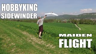 Sidewinder Hobbyking Maiden Flight [upl. by Trebloc613]