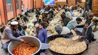 FREE Food in Ramadan Iftar Time  Biggest Iftar in Afghanistan 1000 People [upl. by Euqinoj708]