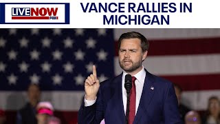 FULL SPEECH JD Vance speaks at rally in Saginaw Michigan  LiveNOW from FOX [upl. by Srini]