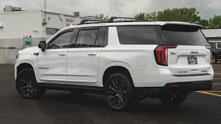 Custom 2022 GMC Yukon XL Denali Gets a FULL Chrome Delete [upl. by Linson]