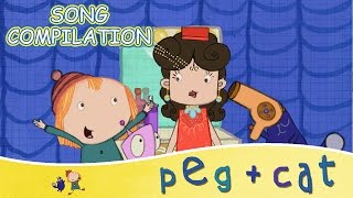 PEG  CAT  Musical Math SingAlong Songs [upl. by Lilian548]