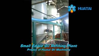 Small edible oil refining plantcooking oil refining machine for soybean oil peanut oiletc [upl. by Marelda]