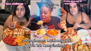 500lbggiantess Mukbang Compilation PT 1 15 taco challenge Eating chipotle in 7 bites etc [upl. by Neellok]