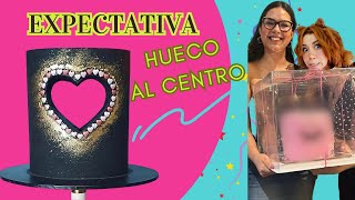 PASTEL DE CORAZON HUECO SORPRENDO A MI BB CON SU PASTEL DE CUMPLE EP2 [upl. by Kalvin]