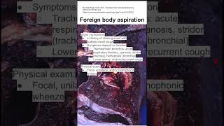 Foreign body aspiration [upl. by Hayouqes]