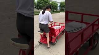 Electric flatbed truck agriculture green travel low carbon environmental protection [upl. by Sidoney]