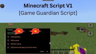 Minecraft Game Guardian Script [upl. by Valeda]