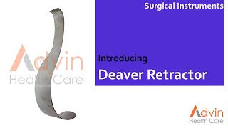 ADVIN Deaver retractor  Surgical Retractor [upl. by Sivam]