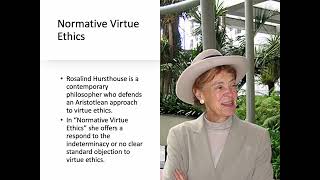 Hursthouse on Virtue Ethics [upl. by Ecirtnom44]