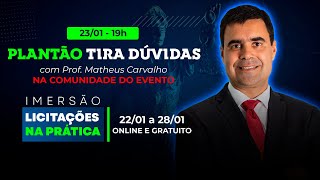 Plantão Tira Dúvidas com Prof Matheus Carvalho [upl. by Nnov]