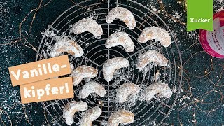 Vanillekipferl ohne Ei  OHNE ZUCKER  optional vegan [upl. by Kalman]