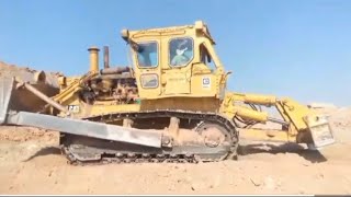 Bulldozer pushing Soil  Compaction of Soil in geotechnical Engineering [upl. by Eimme]