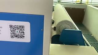 Fabric Inspection Machine in customer factory real video inspection [upl. by Yreme485]