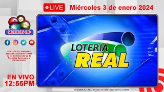 Lotería Real EN VIVO 📺│Miércoles 3 de enero 2024 – 1255 PM [upl. by Kam]