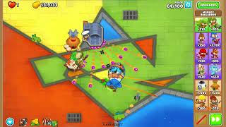 Bloons Tower Defense 6  Cubism  Hard  CHIMPS [upl. by Amaryllis]