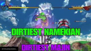 THE DIRTIEST Namekian VS THE DIRTIEST Majin in Xenoverse 2 [upl. by Adnirod]