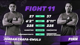 Chika Jordan CrafaEwulu vs Cory Finn  Rock N Rumble XIII  Haymakers for Hope [upl. by Wivina222]