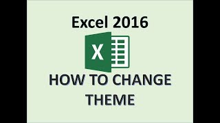 Excel 2016  Change Theme  How to Apply Themes on Page  Applying Layout Colors in Office Workbook [upl. by Samuel]