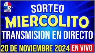 🔰🔰 EN VIVO LOTERIA SORTEO MIERCOLITO 20 de NOVIEMBRE de 2024  Loteria Nacional de Panamá [upl. by Enitram]